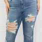 Judy Blue Bella Full Size Distressed Straight Jeans