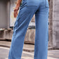 Buttoned High Waist Loose Fit Jeans