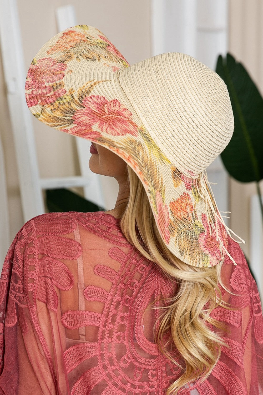 Justin Taylor | Floral Bow Sunhat