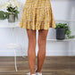 Ruffle Waist Mini Skirt | Varies Prints