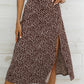 Woven Fashion Slit | Printed Long Skirt