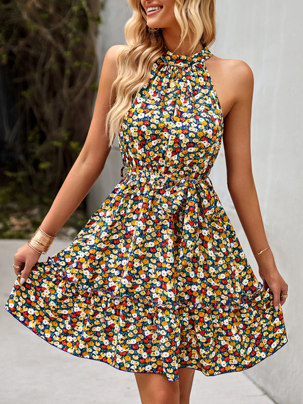 Vibrant | Halter Mini Dress