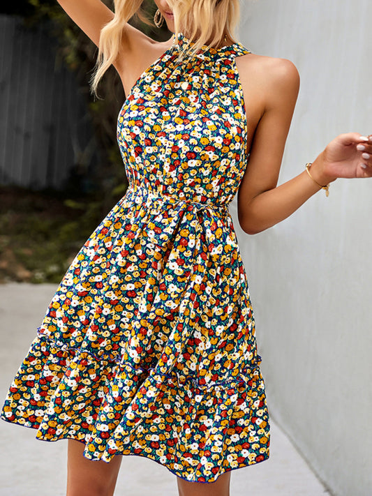 Vibrant | Halter Mini Dress